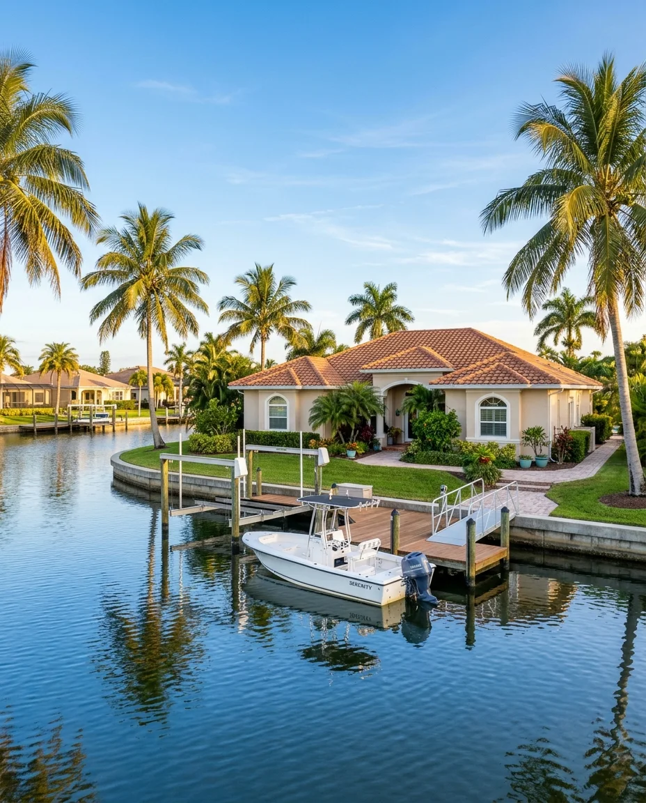 Illustrative photo: waterfront homes in Southwest Florida